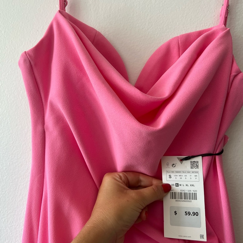 Pink zara dress